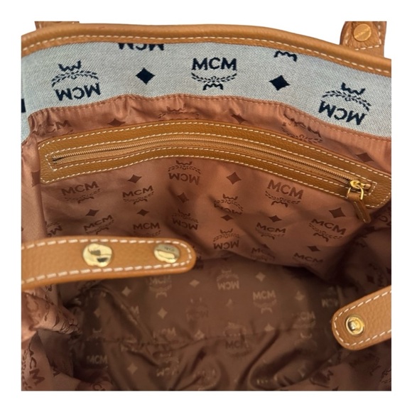 MCM Denim Tote w/COA - Picture 12 of 13